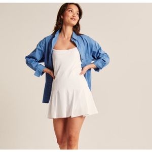 Abercrombie & Fitch Pleated Traveler Mini Dress